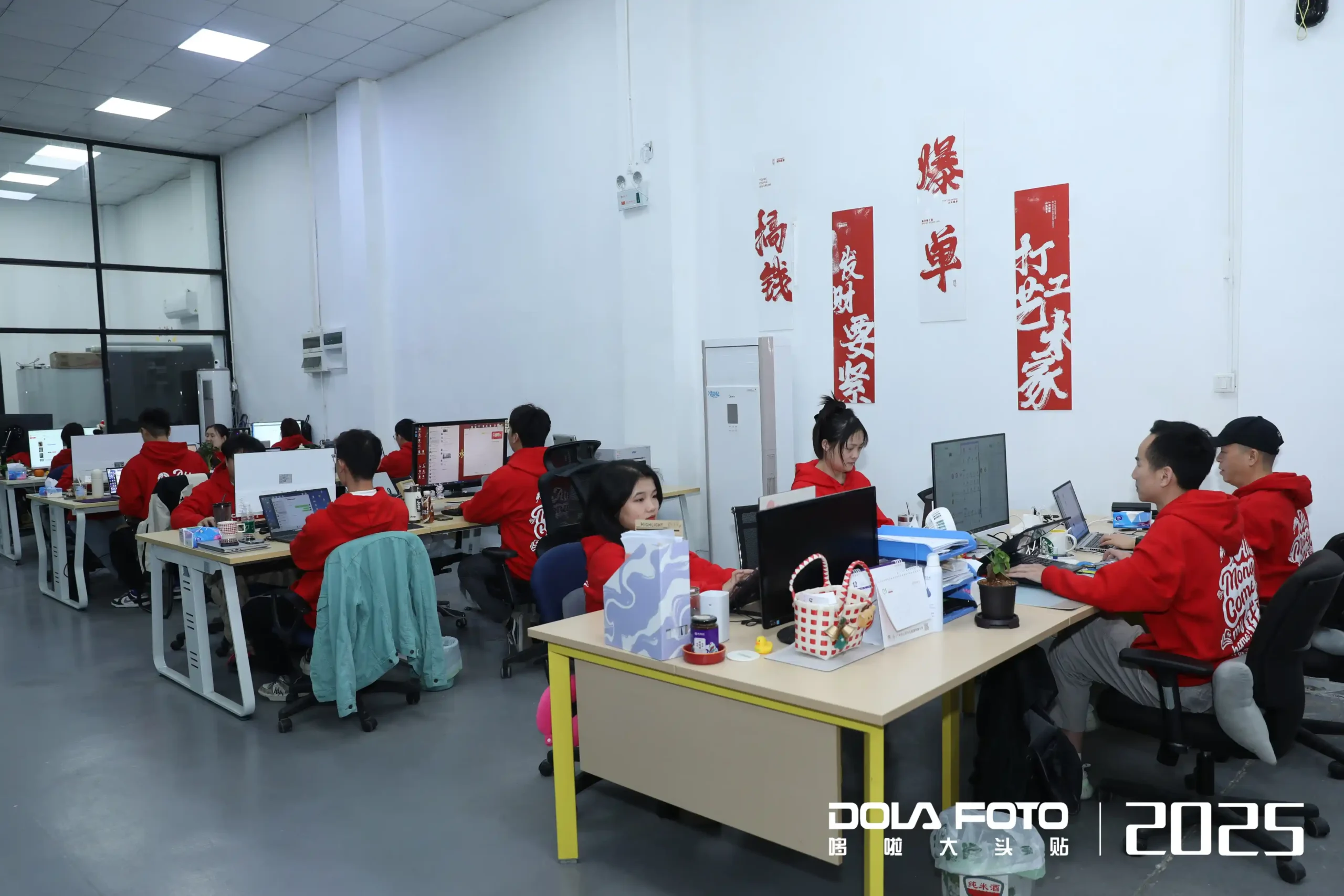 Corporate Sales Office Collaboration With DOLA FOTO B2B Enterprise Photo Booth Solutions Driving Business Engagement And Customer Interaction