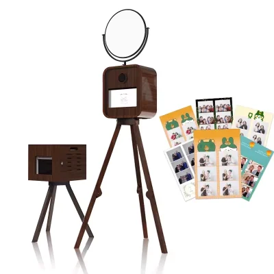 DOLA FOTO Metal Retro Portable Photo Booth Main Hero Image Featuring Industrial Metal Finish And Vintage Controls For Enterprise Activations