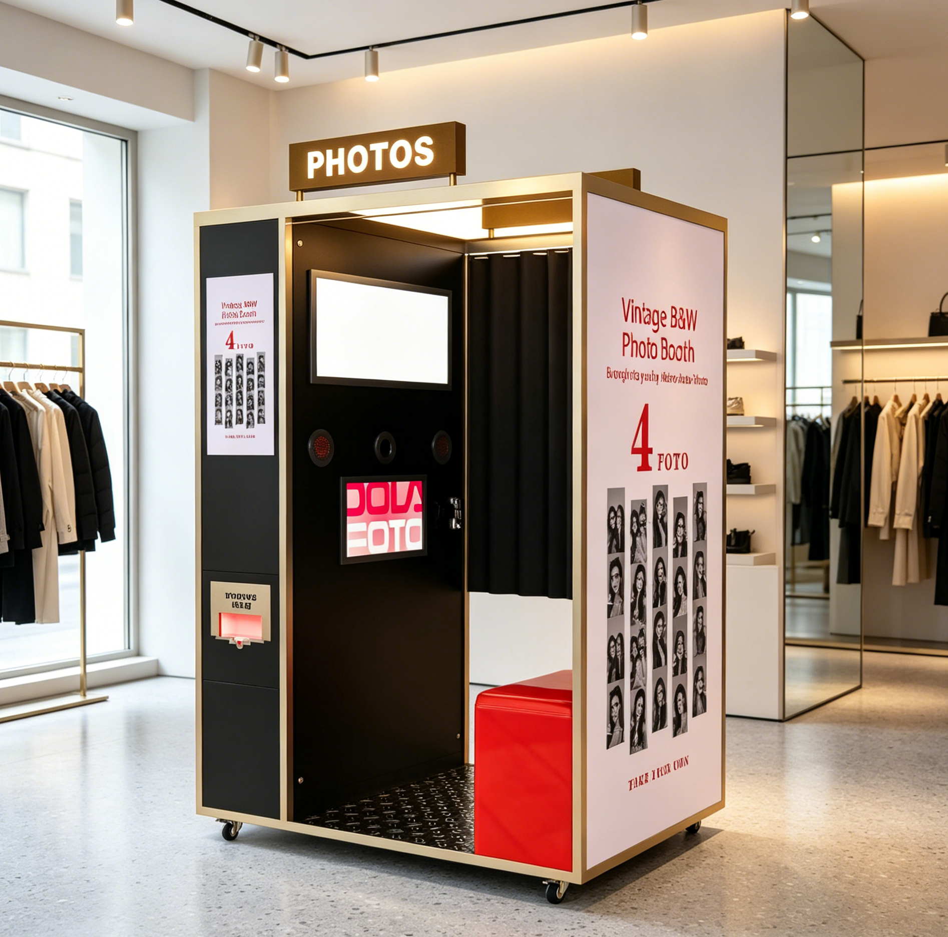 Wooden Photo Booth